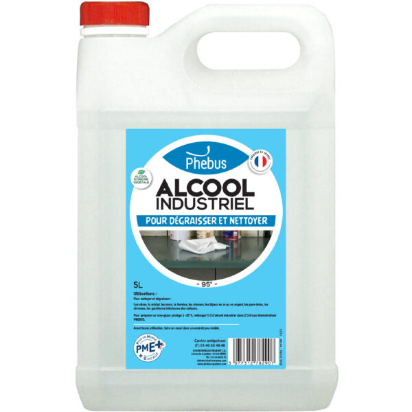 Bidon 5L Alcool Ethyl. 95% Denature